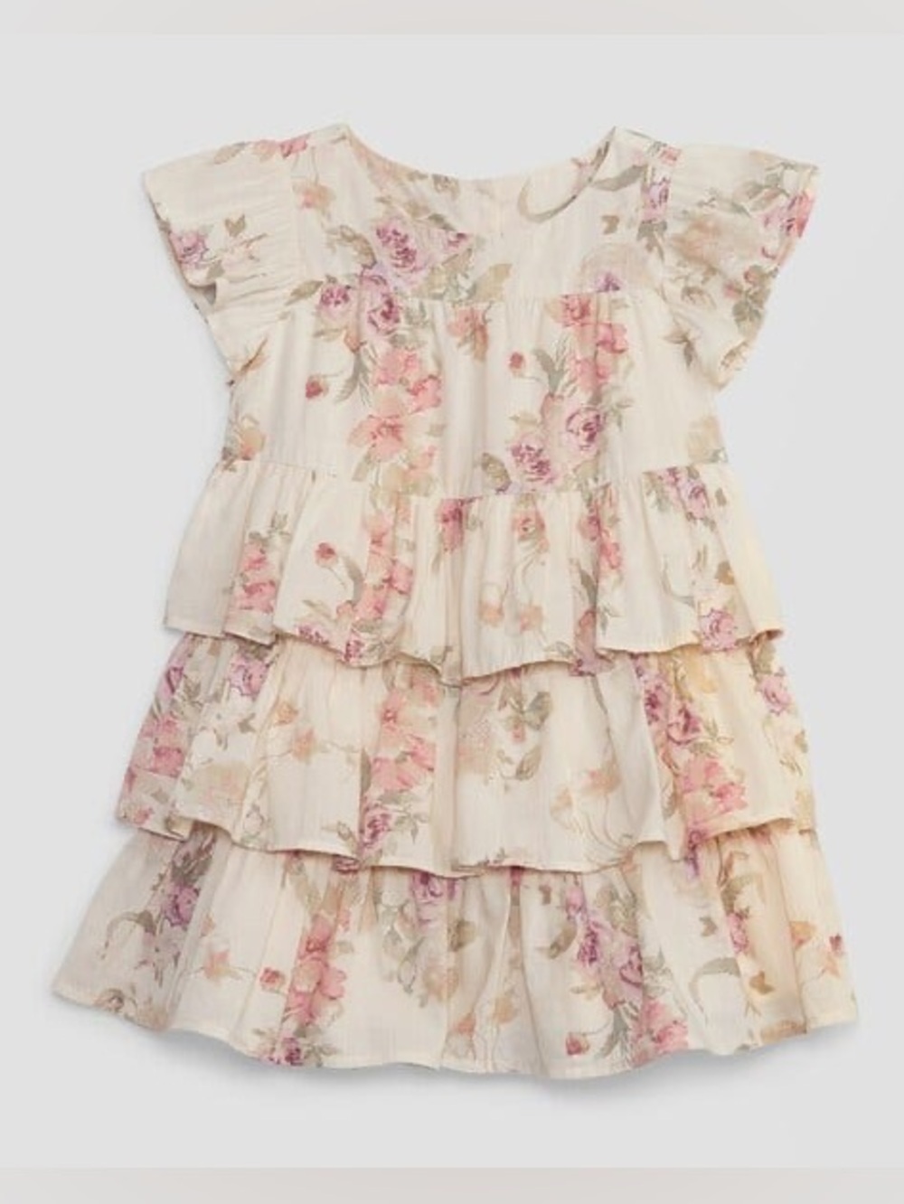 Gap x LoveShackFancy Toddler Tiered Floral Dress Birch Size 3
